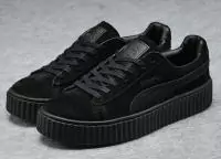 femmes chaussures puma by rihanna creeper leather star black